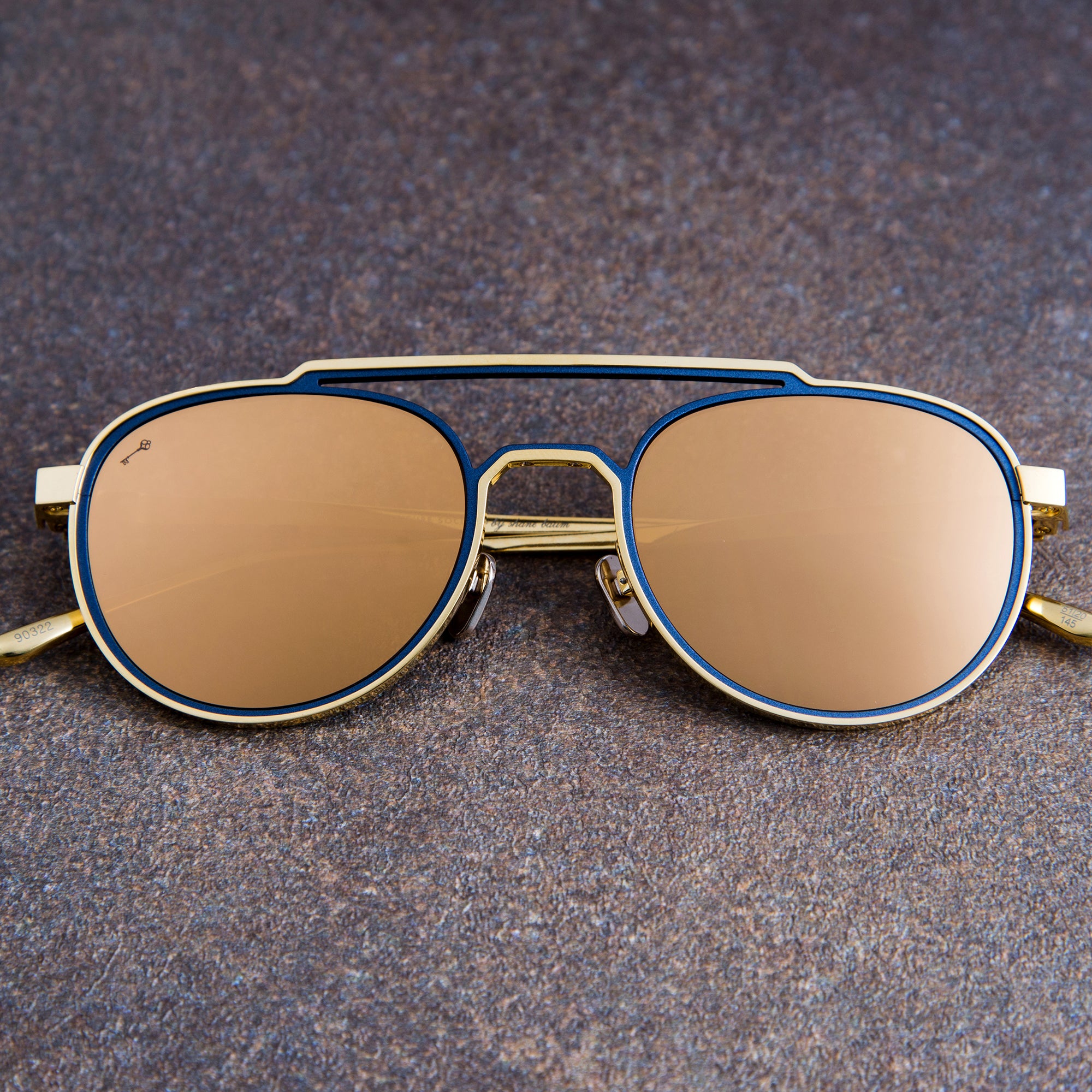 Clairaut in 24K Gold/Navy (The Vault)