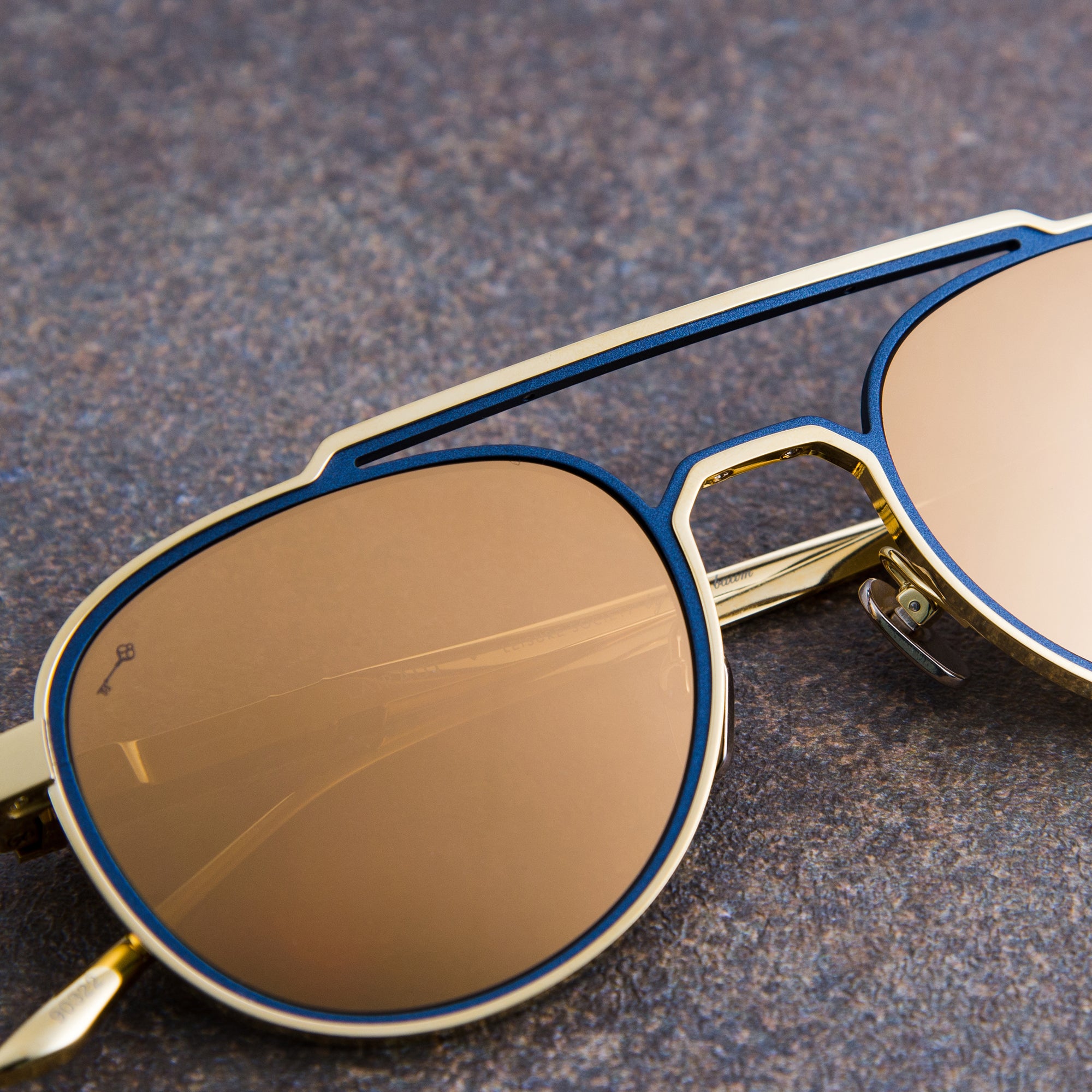 Clairaut in 24K Gold/Navy (The Vault)