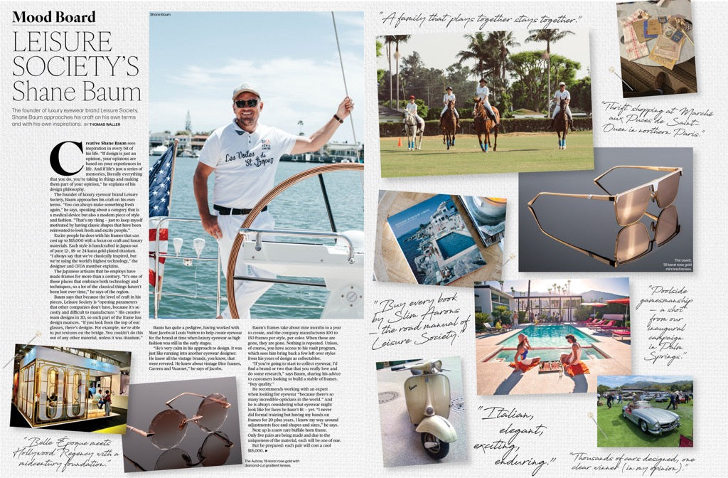 Behind the Frames: Shane Baum Shares the Art of Timeless Luxury with WWD
