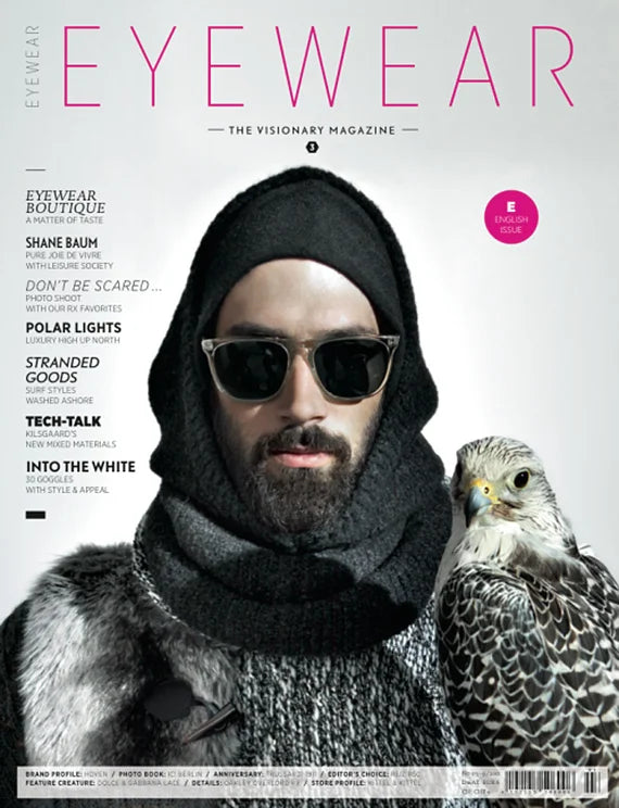 Shane Baum featured in Eyewear Magazine