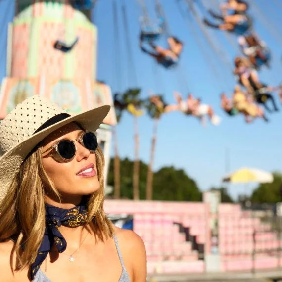 Kayla Ewell spotted in The Vitruvius during Coachella