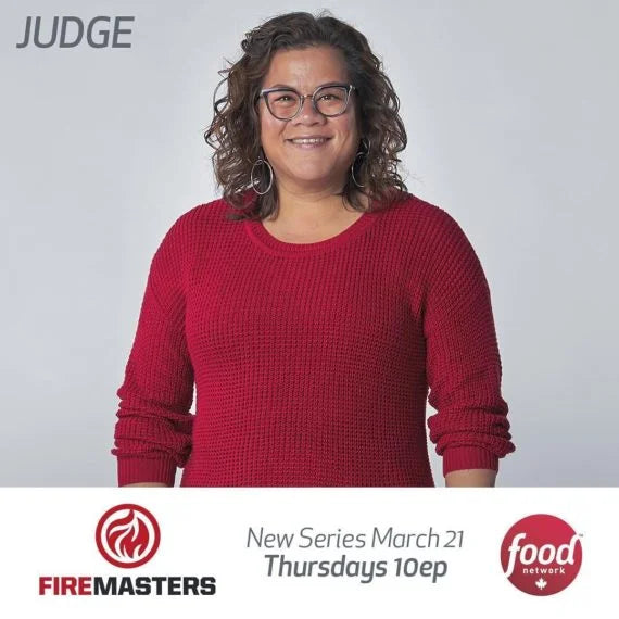 Chef Nicole Gomes in Leisure Society for Food Network Canada’s Fire Masters