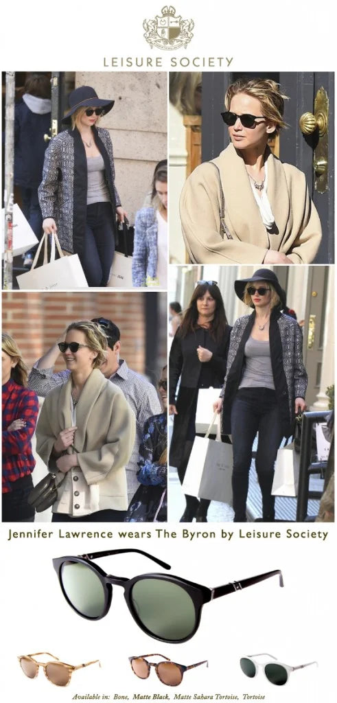 Jennifer Lawrence favors the Byron by Leisure Society