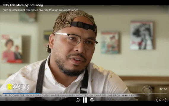 Chef Jerome Grant spotted in the Leisure Society Club 55 frames