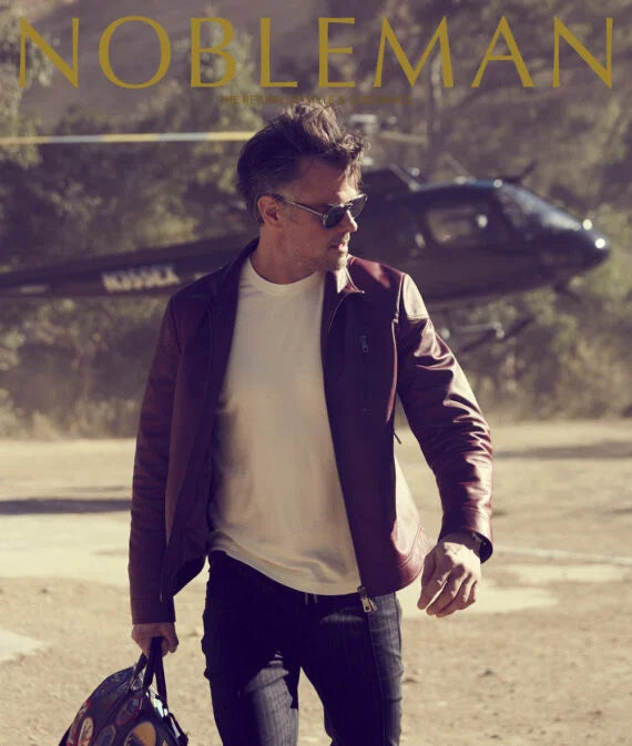 Josh Duhamel wearing the Leisure Society Maggiore Sunglasses in NOBLEMAN Magazine