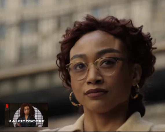 Tati Gabrielle in the Oxford from Netflix’s ‘Kaleidoscope’