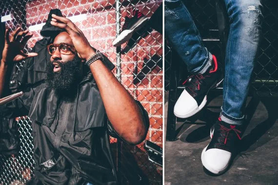 James Harden wearing the Viesturs in Havana Tortoise