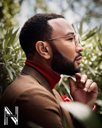 Music Artist John Legend wearing Leisure Society in the latest NOBLEMAN Magazine Issue No. 13