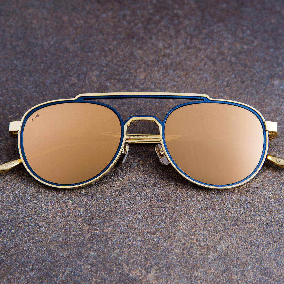 Clairaut in 24K Gold/Navy (The Vault)
