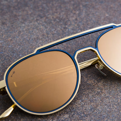 Clairaut in 24K Gold/Navy (The Vault)